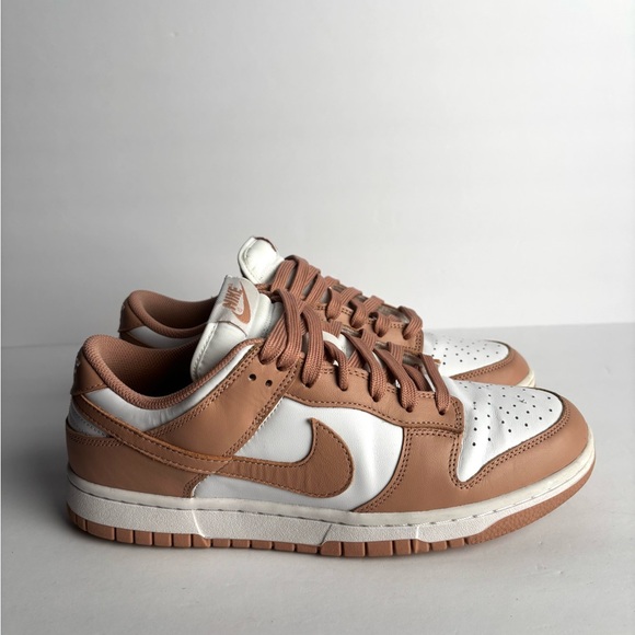 White/Rose whisper women’s Nike Dunk low-size 10 - Picture 3 of 9